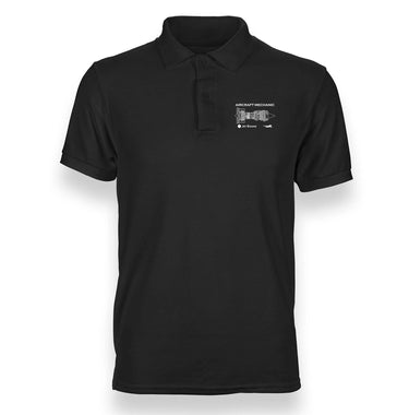 AIRCRAFT MECHANIC JET ENGINE POLO SHIRT THE AV8R